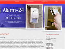 Tablet Screenshot of alarm-24.com